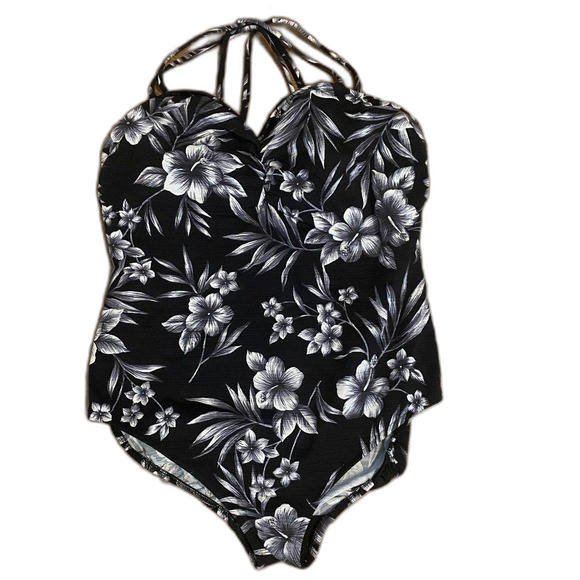 Delta Burke One Piece Floral Boho Swimsuit Womens Size 20W - Picture 1 of 8